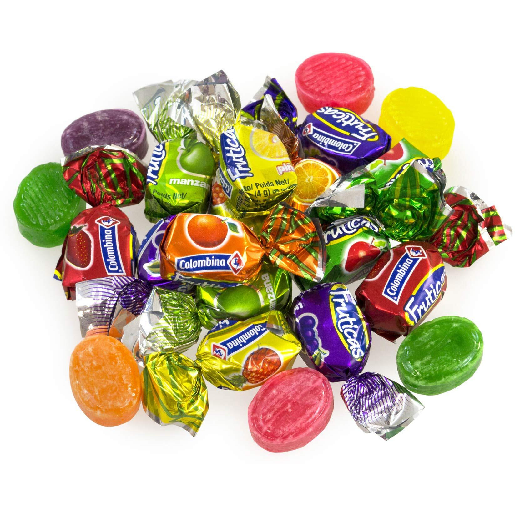 Colombina Fruity Delights (Fruticas Surtidas) Hard Candy, 0.7 Ounces Bag