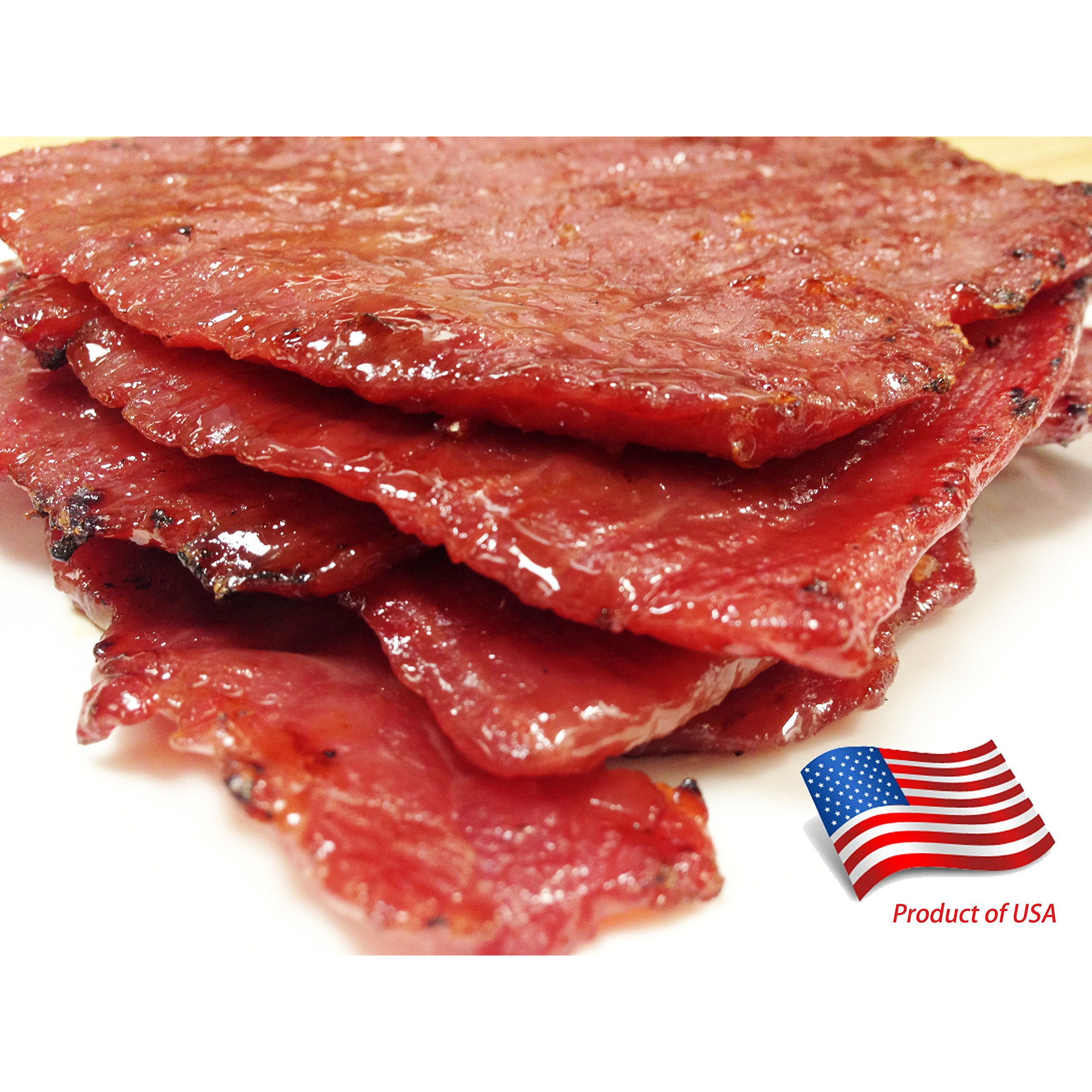 Vp1 Beef+Pork Jerky 12Oz (Original Flavor Pork 4Oz, Original Flavor Beef 4Oz, Original Flavor Bacon 4Oz) *Fire-Grilled To Order *Shipped The Same Day