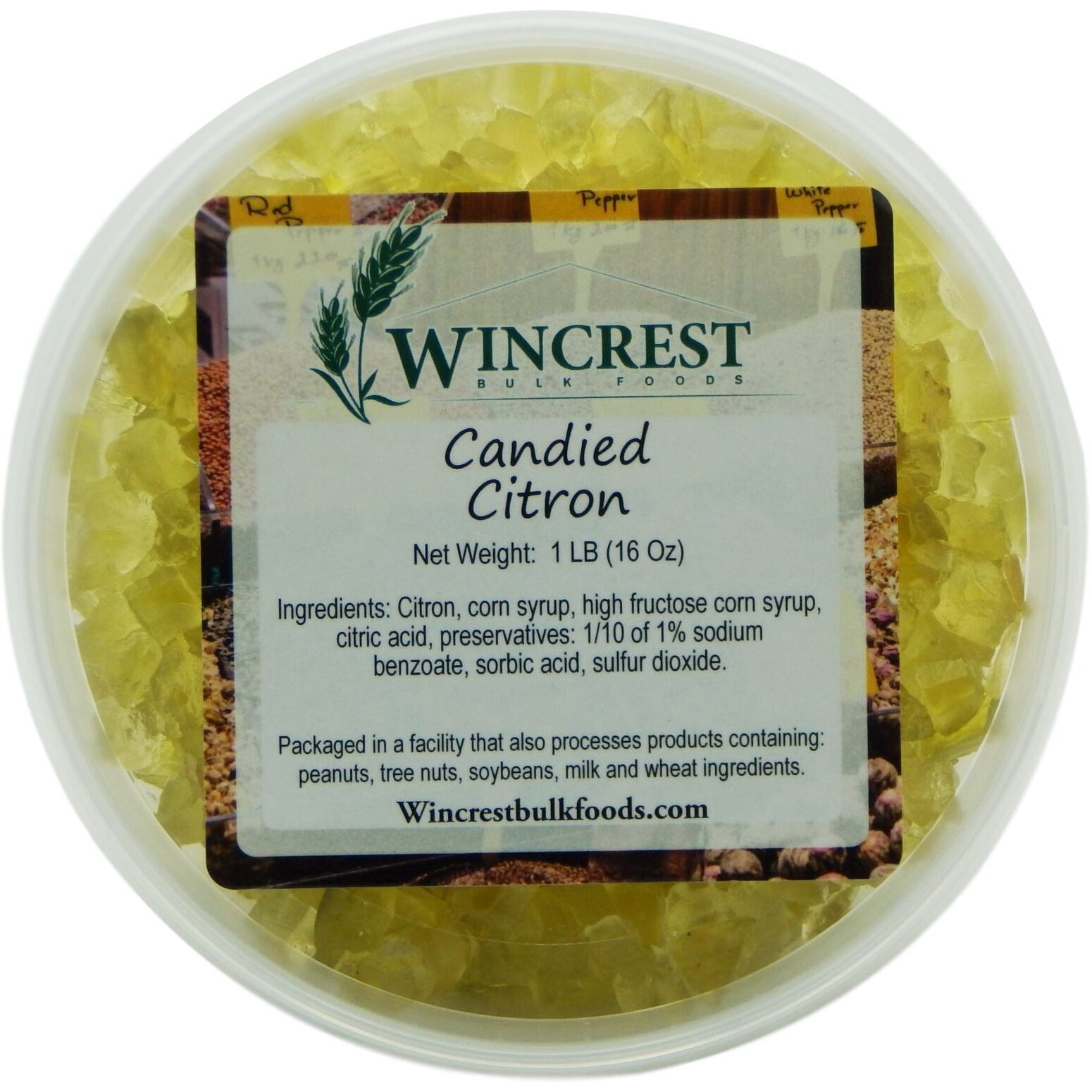 Candied Fruit - 1 Lb Tub (Diced Citron)