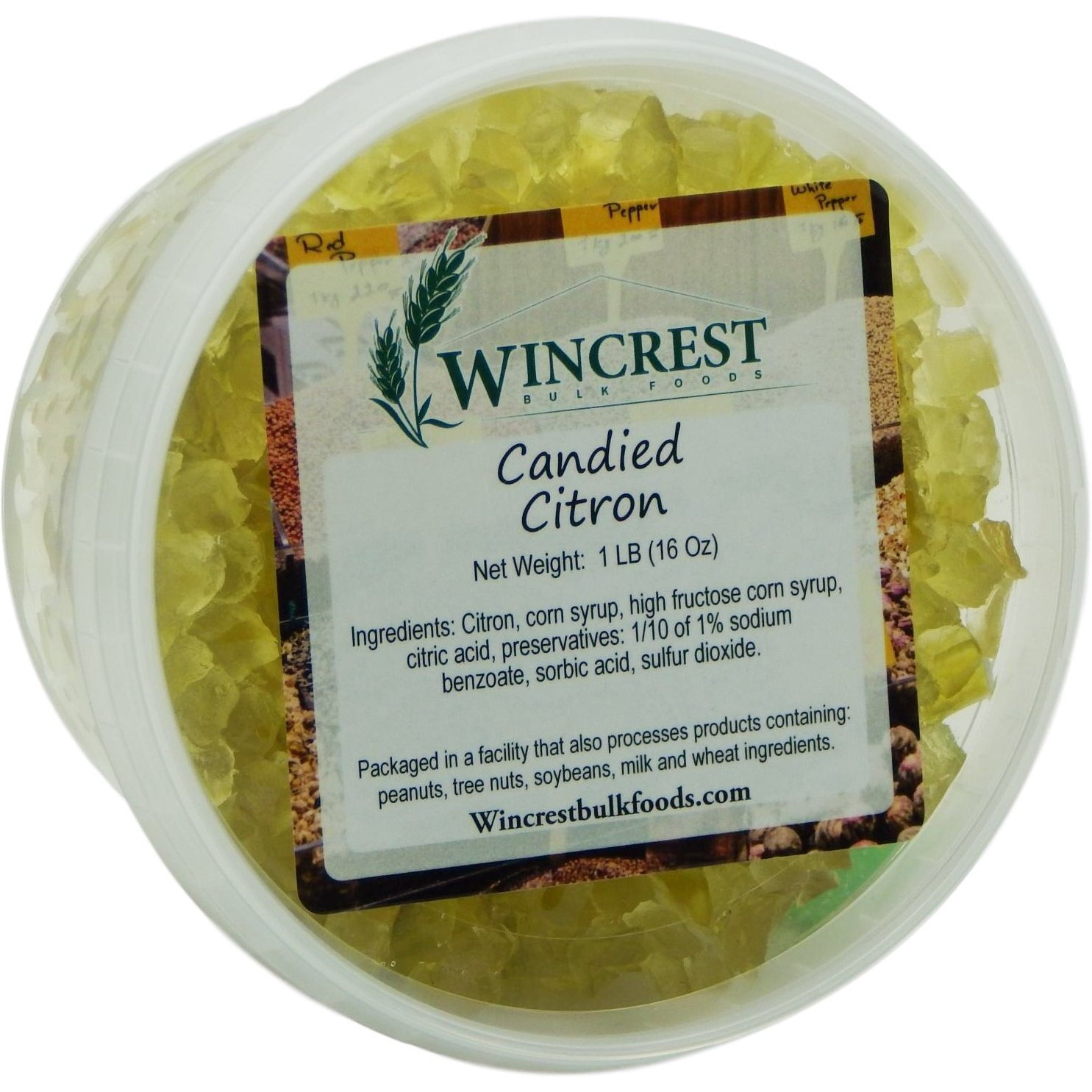 Candied Fruit - 1 Lb Tub (Diced Citron)
