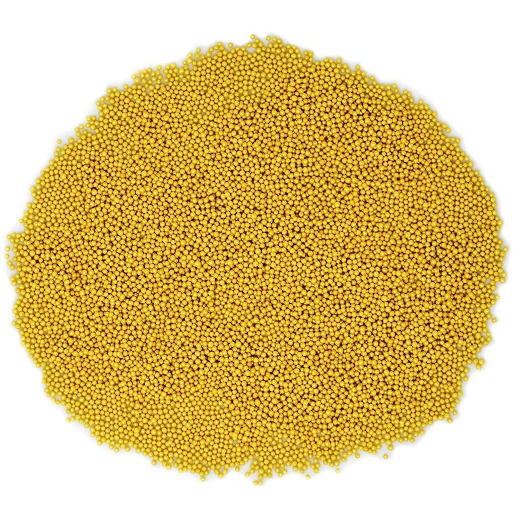 Mystic Sprinkles Sparkling Gold Nonpareils 3.8Oz Bottle