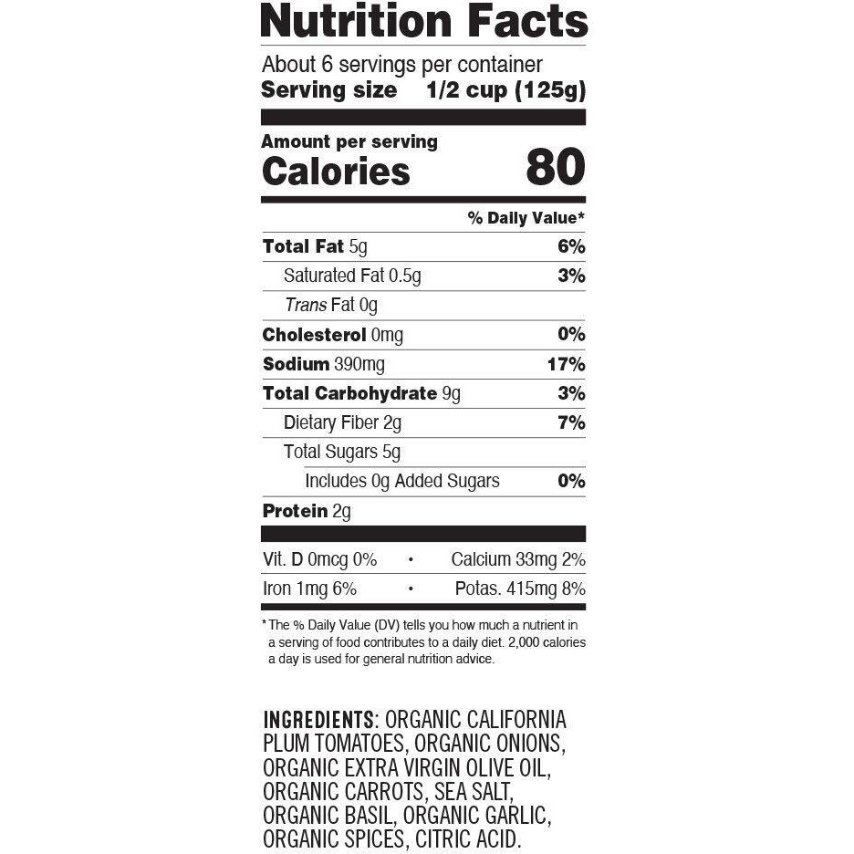 Sonoma Gourmet Plum Tomato Marinara Pasta Sauce | Usda Organic, Non-Gmo, No Sugar Added | Made With Fresh Ingredients | 25 Ounce Jars (Pack Of 4)