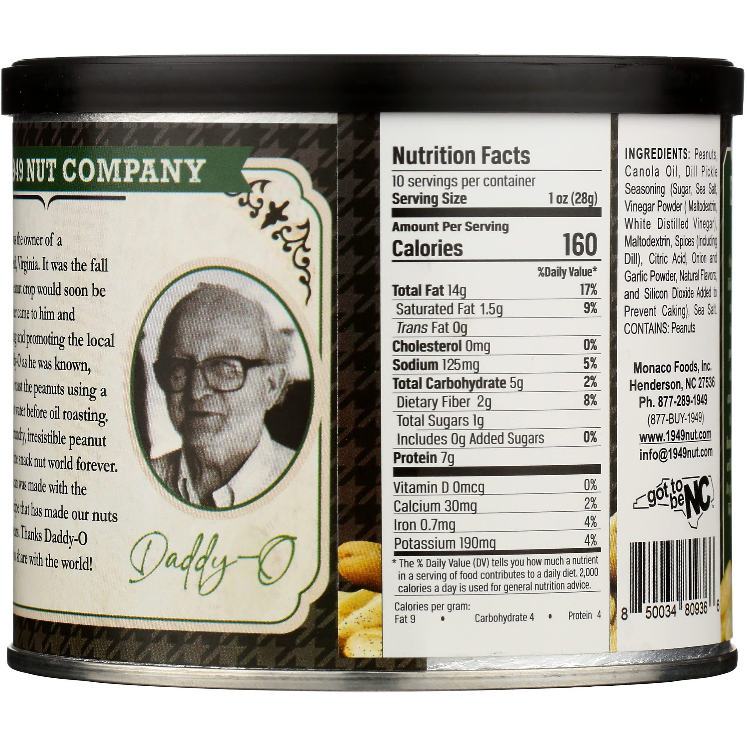 The 1949 Nut Co. Dill Pickle Peanuts, 10 Oz