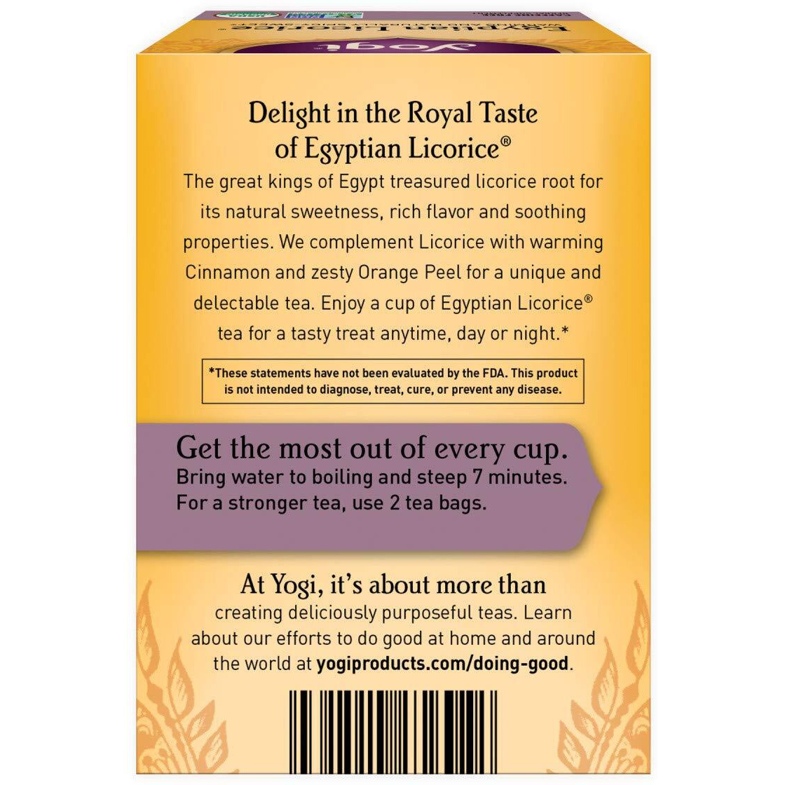 Yogi Tea, Egyptian Licorice, 16 Count