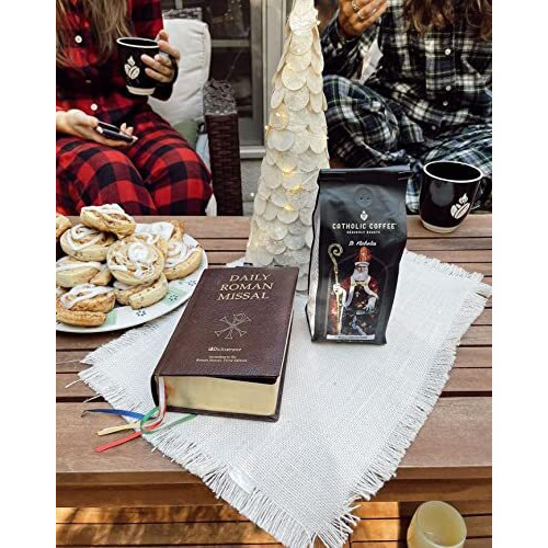 St. Nicholas Christmas Blend (Ground) 12 Ounces Catholic Coffee, Heavenly Roasts Ground Coffee