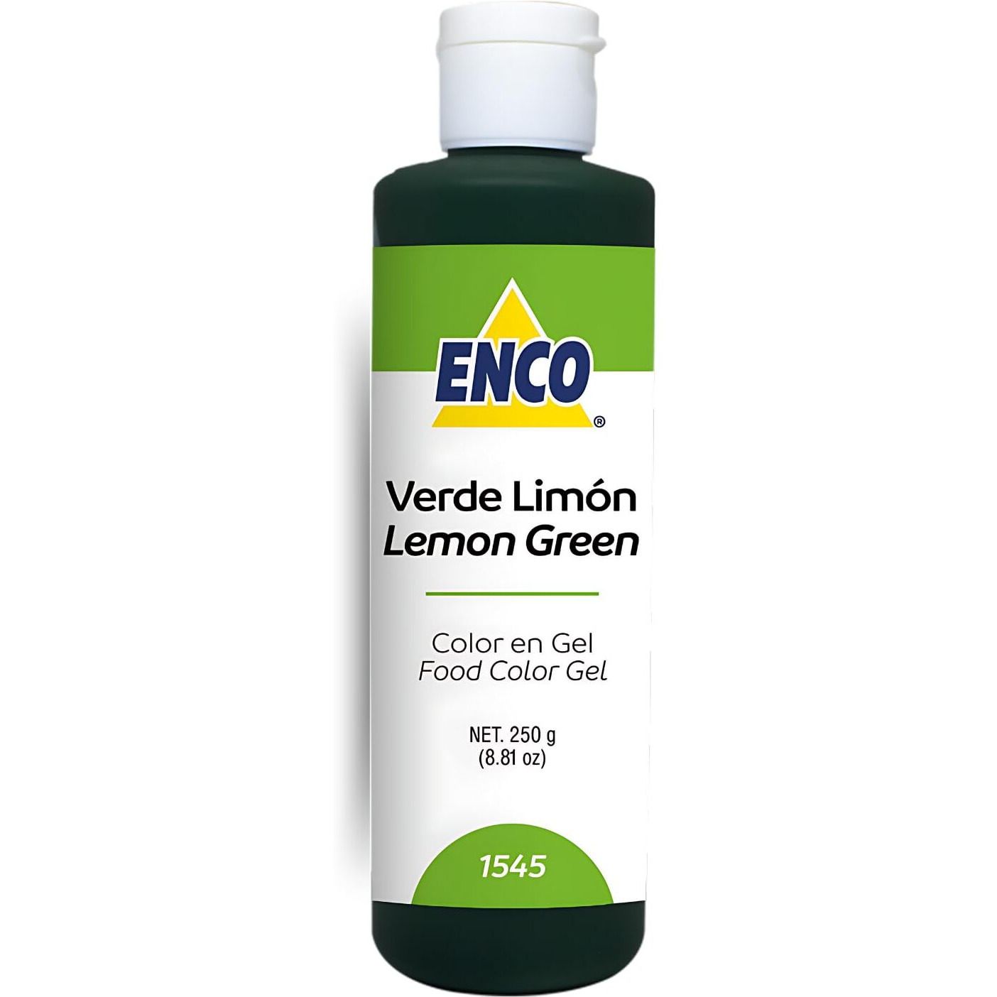 Enco Food Coloring Gel Lime Green 8.8 Oz (250G) Concentrated, Vegan
