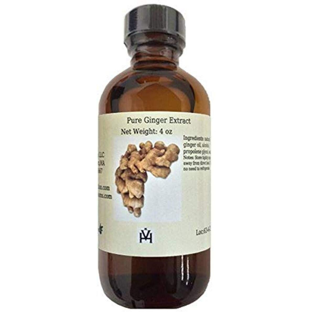 Olivenation Pure Ginger Extract - 4 Ounces - Rich, Vibrant Taste - New Flavor Dimension To Cookies And Cakes - Baking-Extracts-And-Flavorings