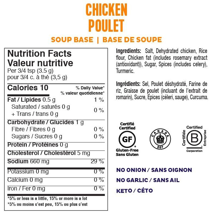 Fody Foods Chicken & Vegetable Soup Base | Natural Flavor | Low Fodmap Certified | Gut Friendly No Onion No Garlic | Ibs Friendly Kitchen Staple | Gluten Free Lactose Free | 10.6 Ounce, Pack Of 2