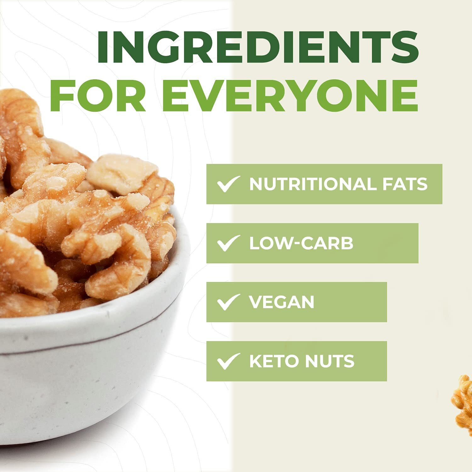 Beyond Nature Organic Raw Walnuts - Unsalted 2 Pound (32 Oz) Vacuum Sealed, Non Gmo, No Salt, Low Carb, Keto Friendly & Vegan Snack