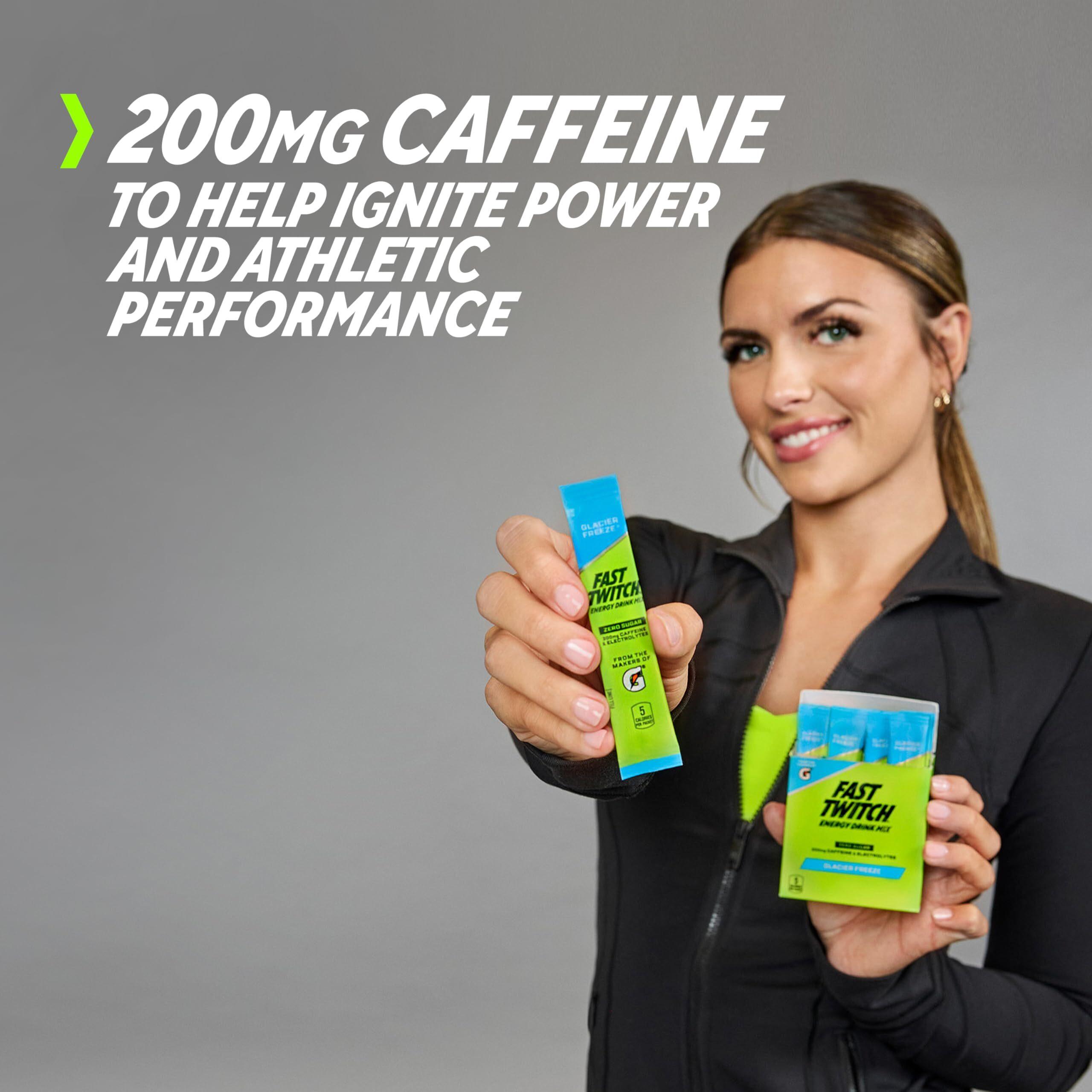 Fast Twitch Energy Drink Mix From Gatorade Powder Sticks, Strawberry Watermelon, 0.08Oz Packets, 10 Pack, Zero Sugar, Electrolytes, Caffeine