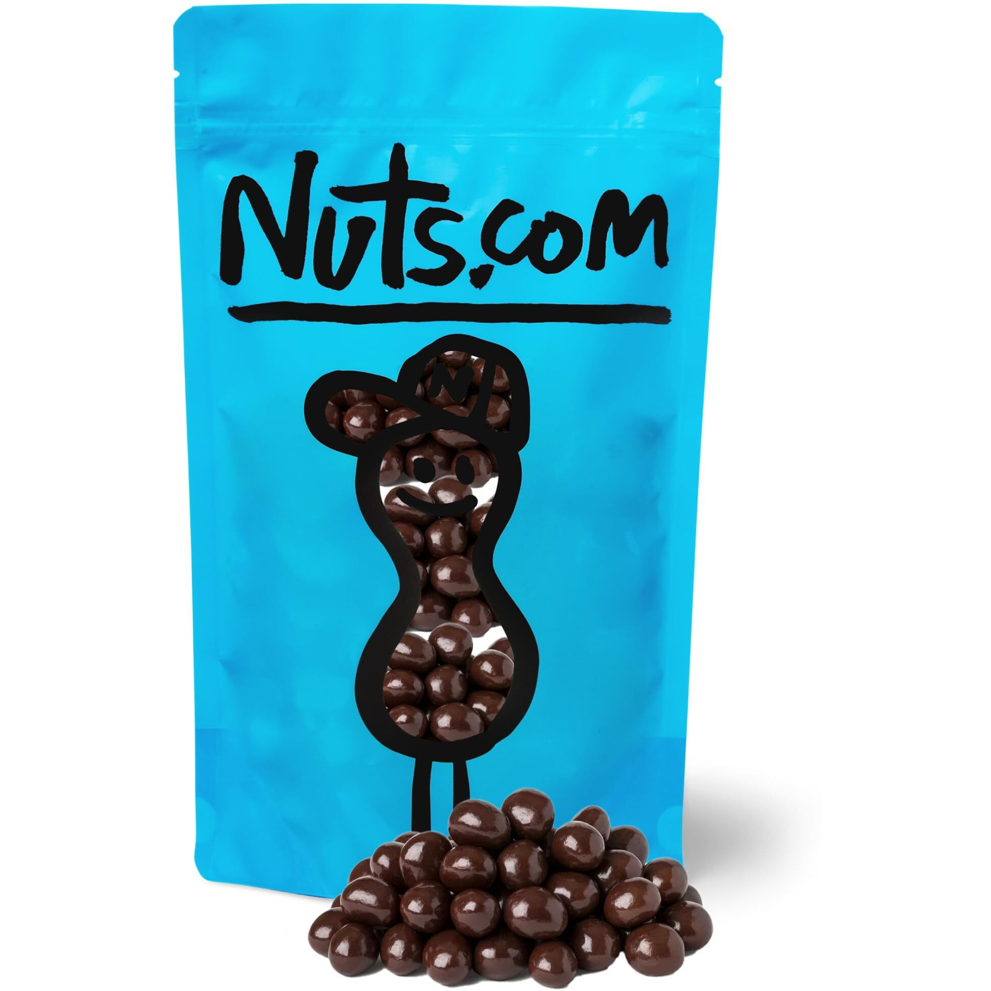 Nuts.Com - Dark Chocolate Covered Espresso Bean - 2 Pound Bag, Great Snack For Adults, Good Source Of Antioxidants & Caffeine - For Office, Holiday Gatherings & Home Snacking