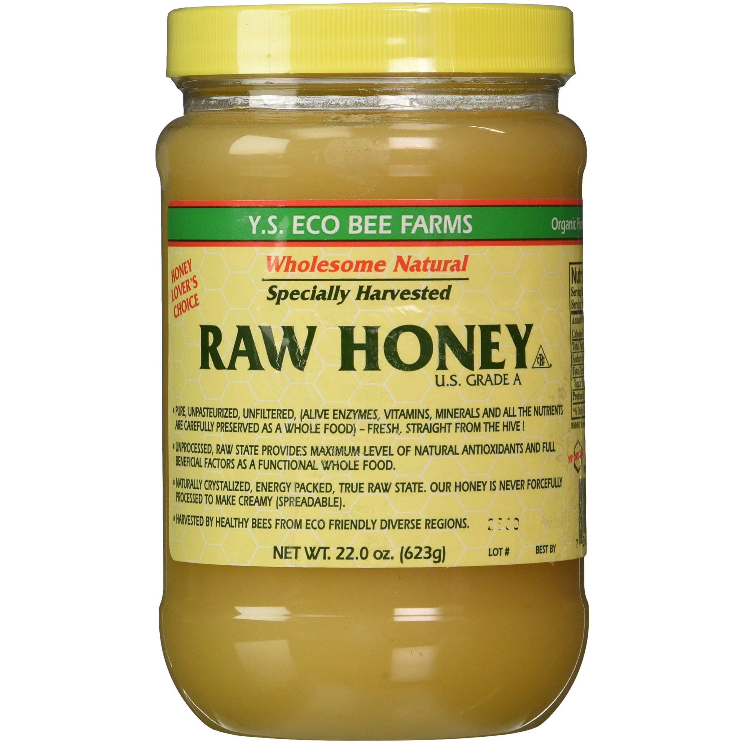 Y.S. Eco Bee Farms Raw Honey - 22 Oz Pack Of 3