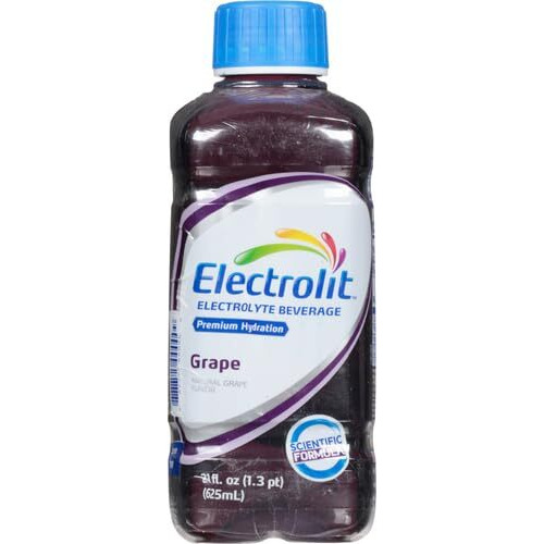 Electrolit Electrolyte Hydration & Recovery Drink, 21Oz, Zero Berry Blast, 12 Pack
