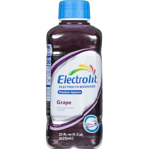 Electrolit Electrolyte Hydration & Recovery Drink, 21Oz, Zero Berry Blast, 12 Pack