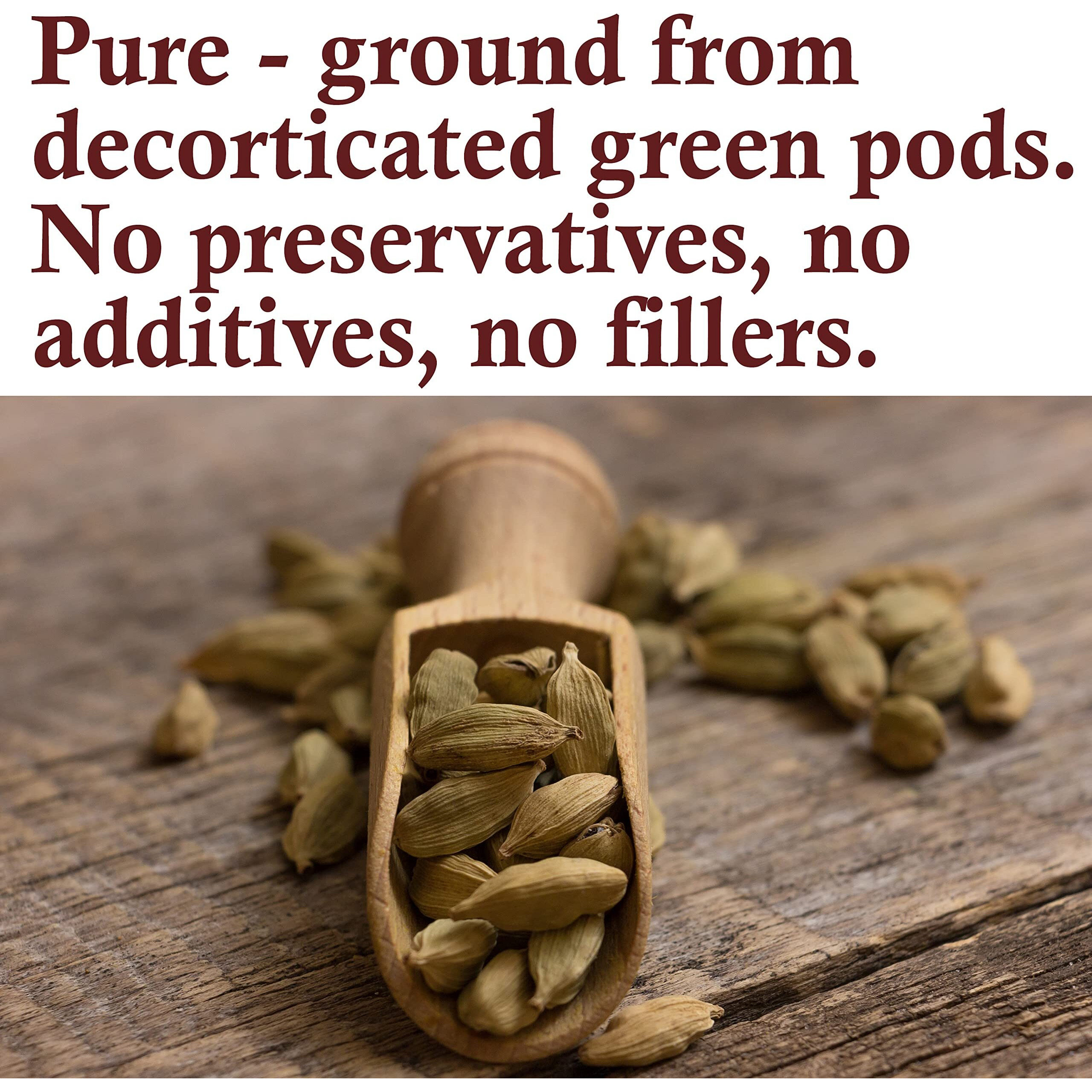 The Spice Way Cardamom Ground - (4 Oz) Ground Green Decorticated Cardamom Kosher By Ok