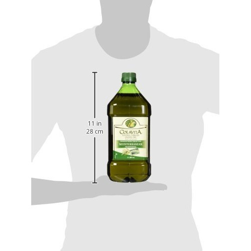 Mediterranean Extra Virgin Olive Oil, 68 Oz Plastic Jug - Cold Pressed Italian Import By Colavita