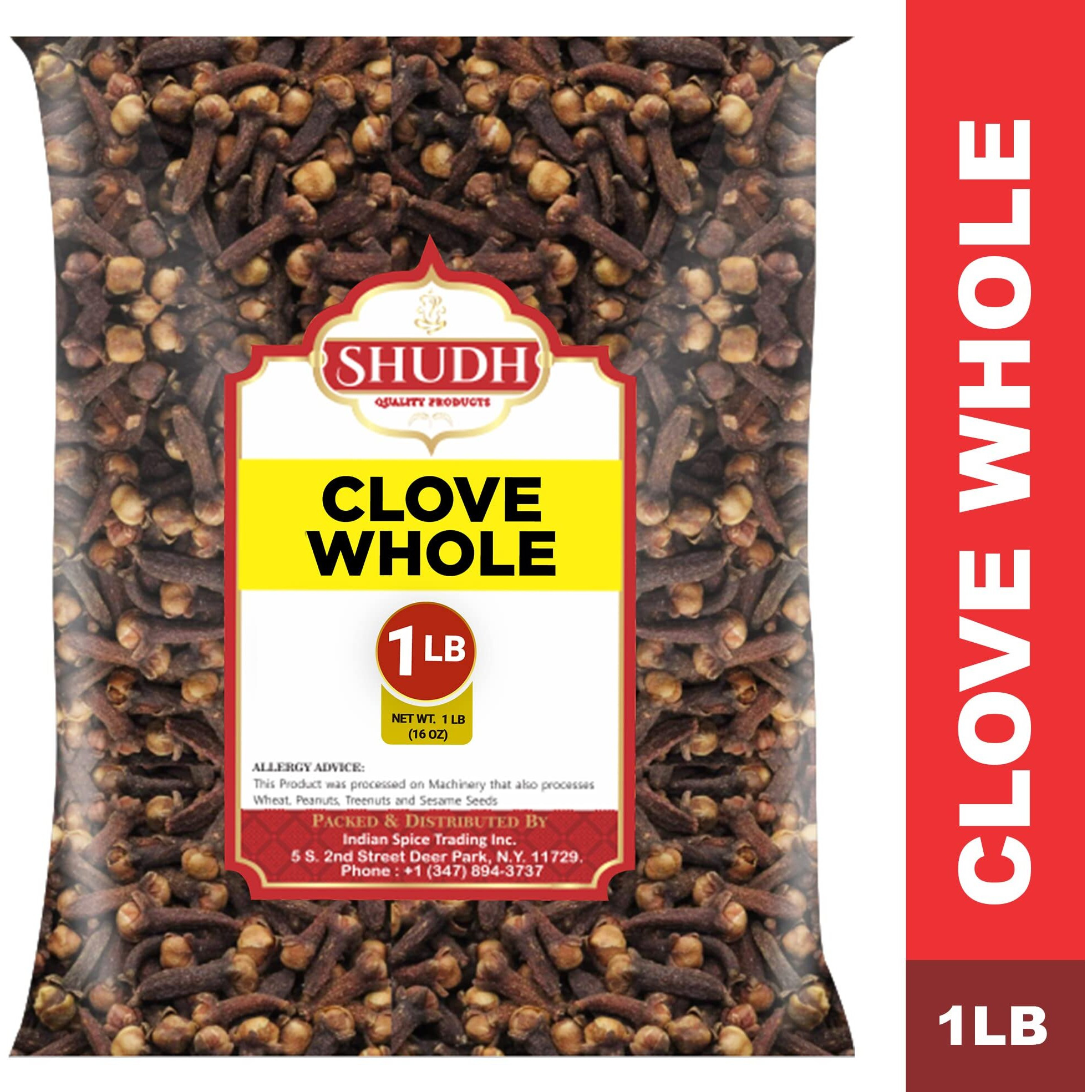 Indian Spice Clove Whole 1 Lb | 16 Oz | Laung | Great For Food, Tea, Pomander Balls And Potpourri, Hand Selected, Spice ~ All Natural | Non-Gmo | Vegan | Gluten Friendly | Indian Origin
