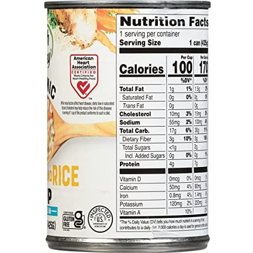 Health Valley Organic Soup, No Salt Added, Chicken & Rice, 15 Oz (Pack Of 12)