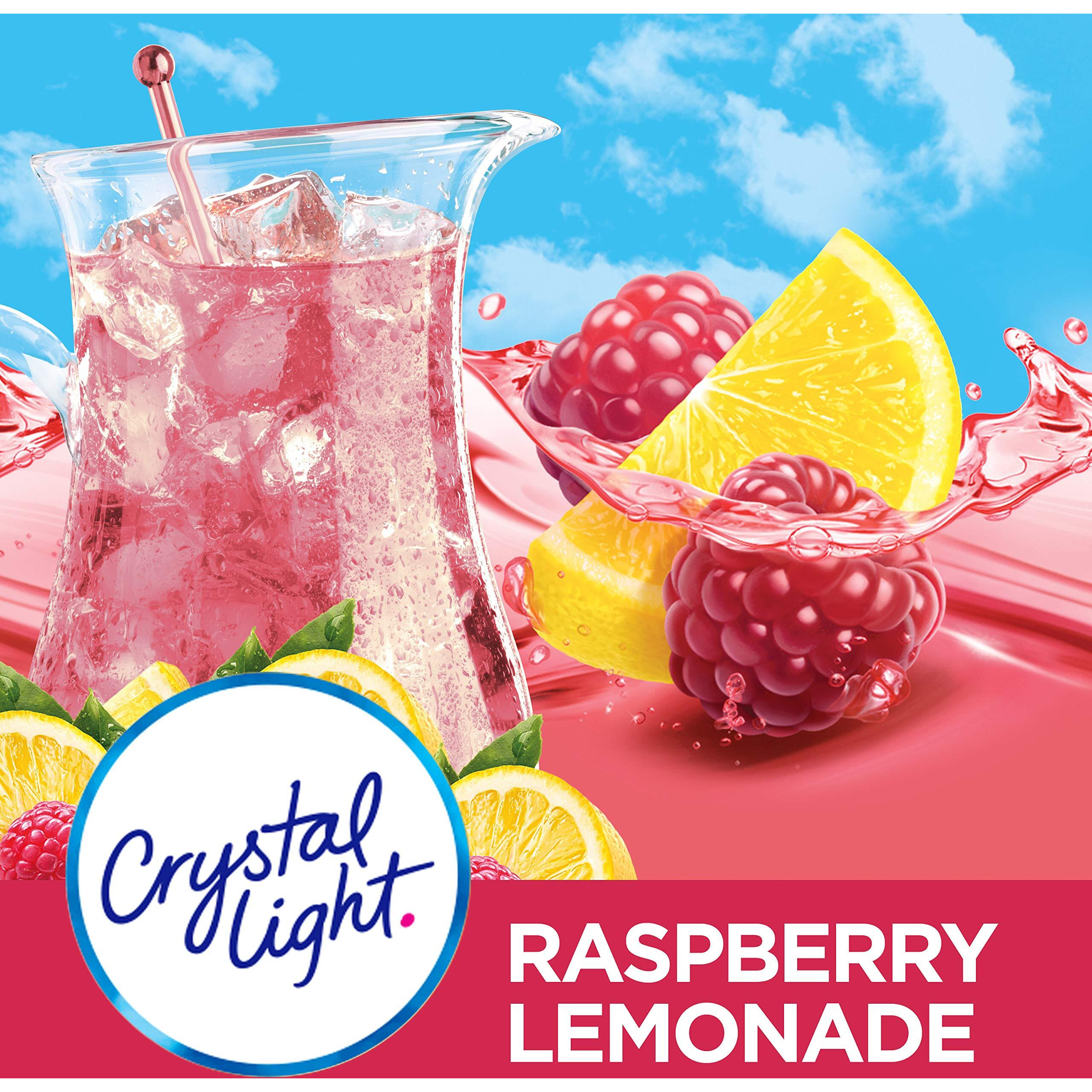 Crystal Light Raspberry Lemonade Drink Mix (16 Pitcher Packets, 4 Canisters Of 4) (Packaging May Vary)