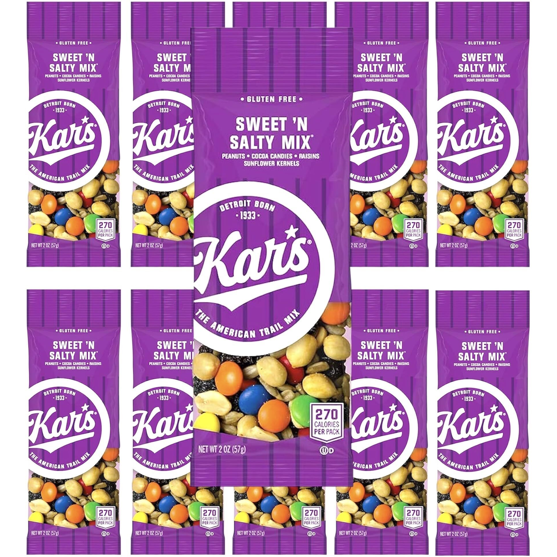 Kar's Trail Mix, Sweet 'N Salty, 2Oz Pouches (10 Count)