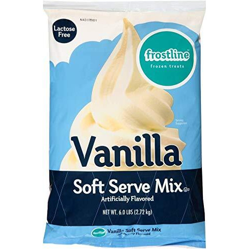 Frostline Mix Lactose Free Vanilla Soft Serve, 6 Pounds (Pack Of 6)