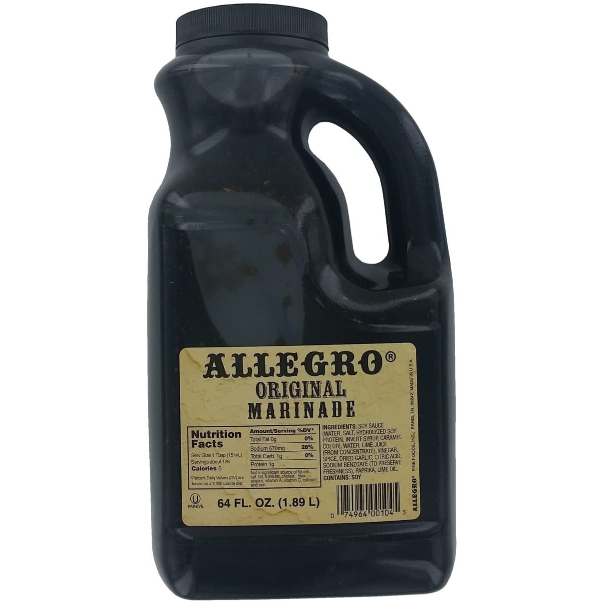 Allegro - The Marinate Everything Marinades - Original 64 Oz, Pack Of 1