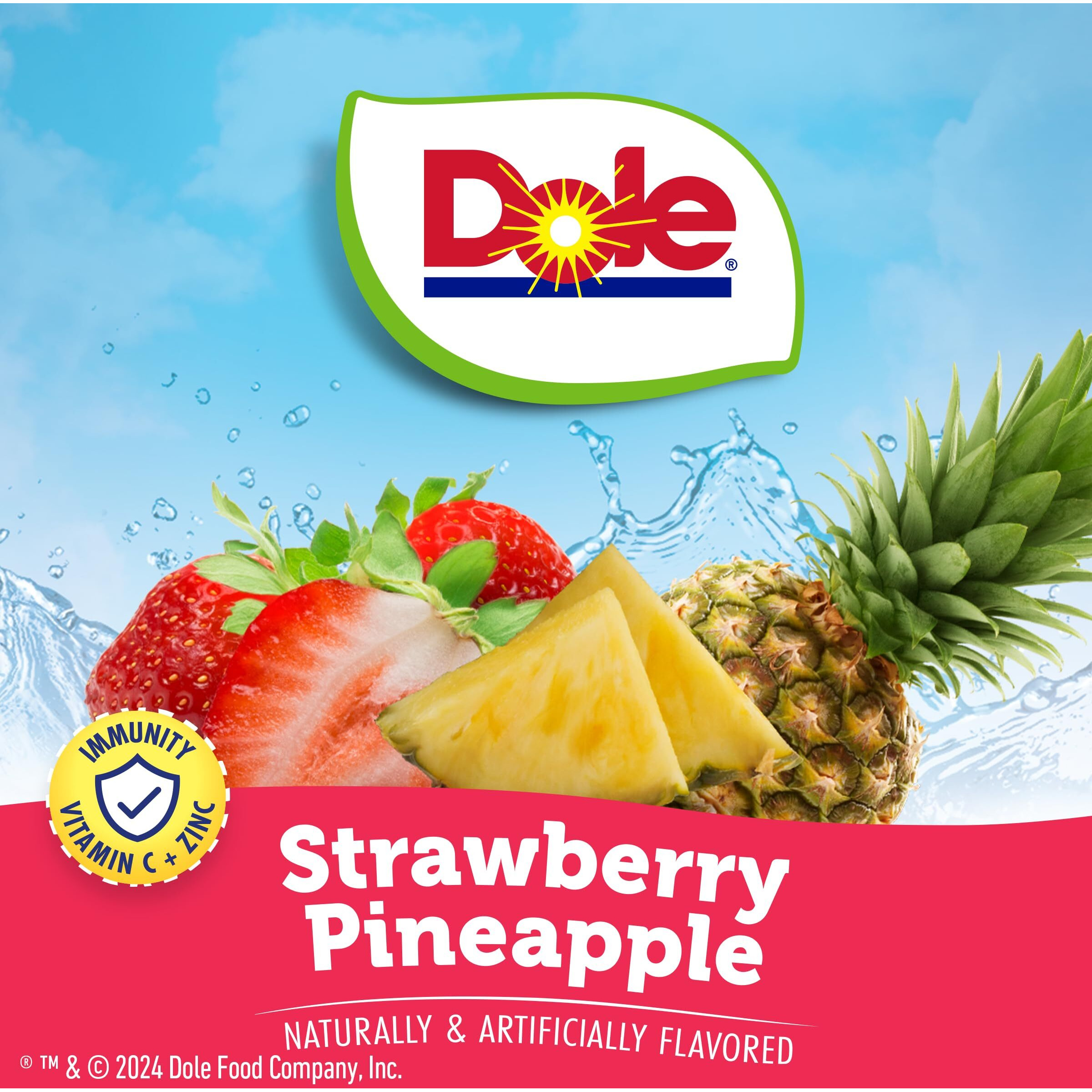 Dole Strawberry Pineapple Liquid Water Enhancer - Sugar Free & Delicious, Makes 160 Flavored Water Beverages, 4 Pack