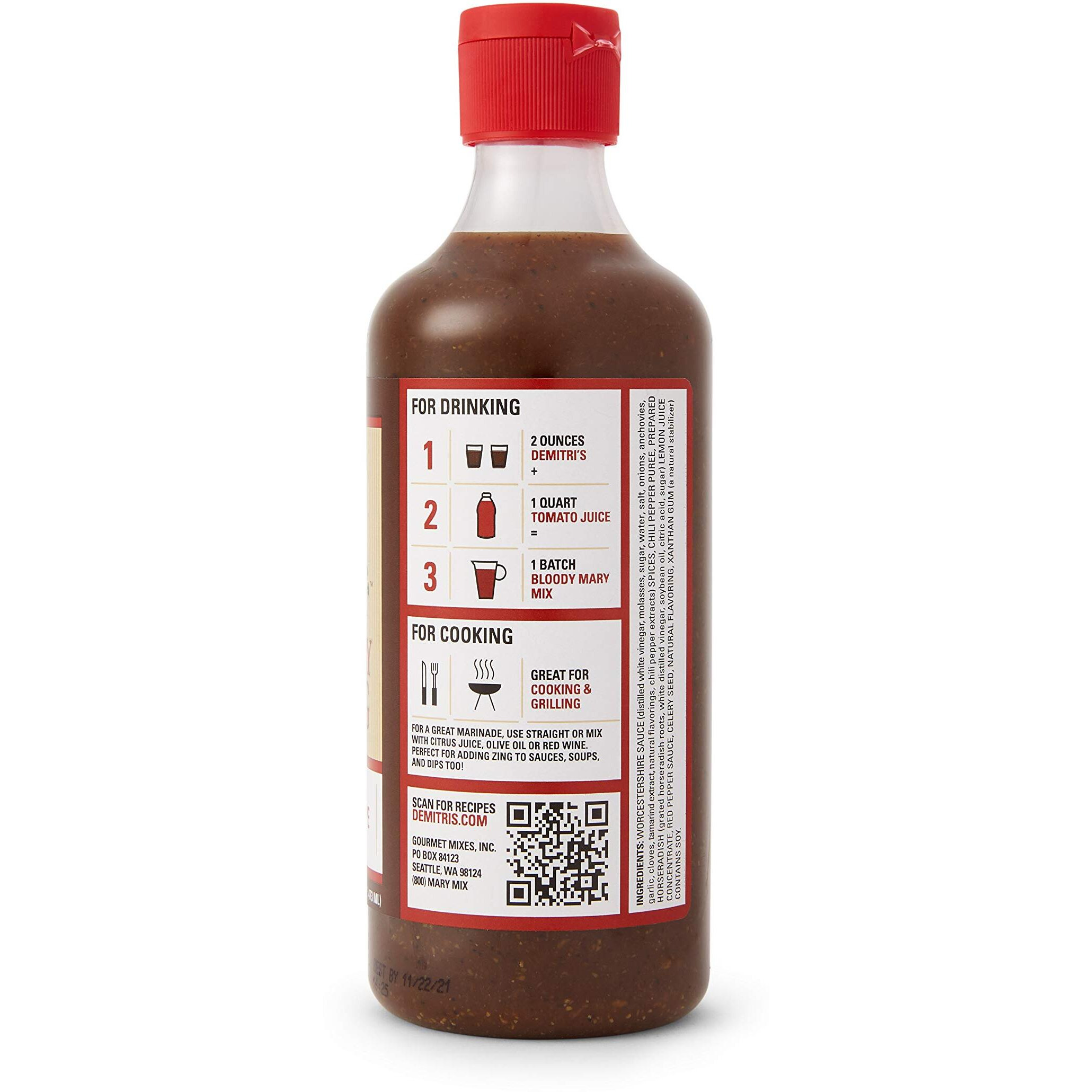 Demitri's Classic Bloody Mary Seasoning Mix, 16 0Z Bottles (Pack Of 2)