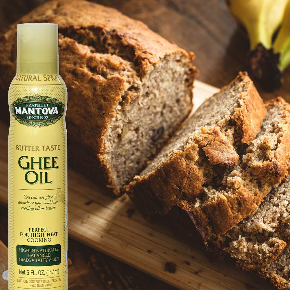 Mantova Spray High In Naturally Balanced Omega Fatty Acids, With Olive Oil And Avocado Oil, 5 Fl Oz, Ghee Butter