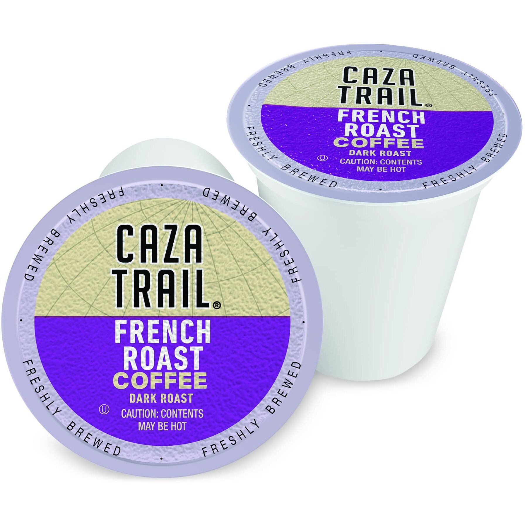 Caza Trail Coffee Pods, French Roast, Single Serve (Pack Of 100) (Packaging May Vary)