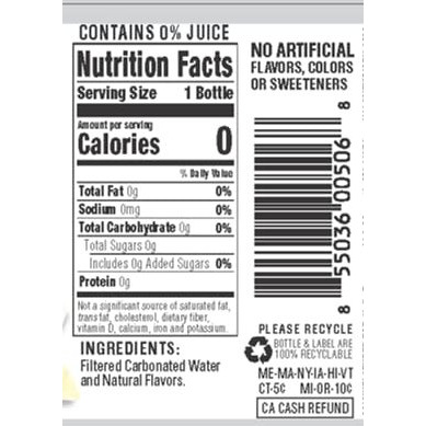 Hal's New York Seltzer Carbonated Vanilla Cream Flavored Sparkling Water, Zero Sugar, Zero Calorie, Zero Carbs, 20 Fl Oz (Pack Of 24)