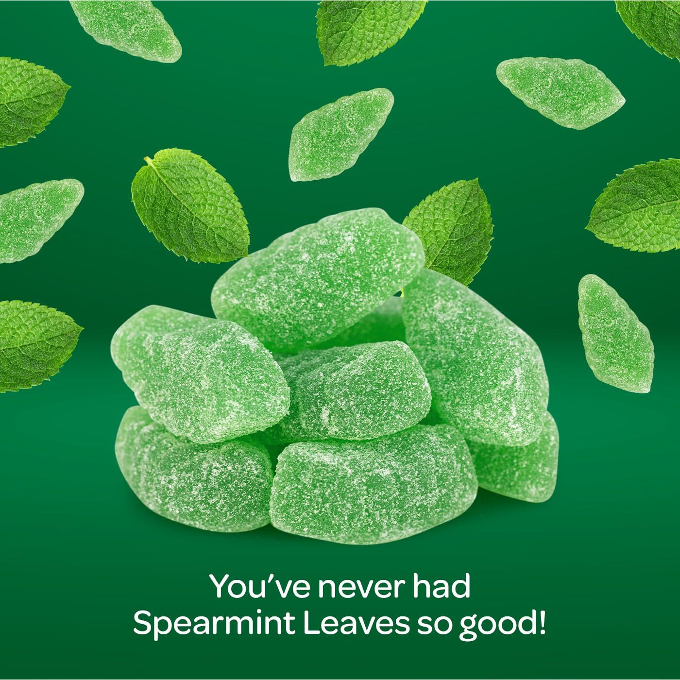 Spearmint Leaves Jelly Candy, 2-Pound Bag