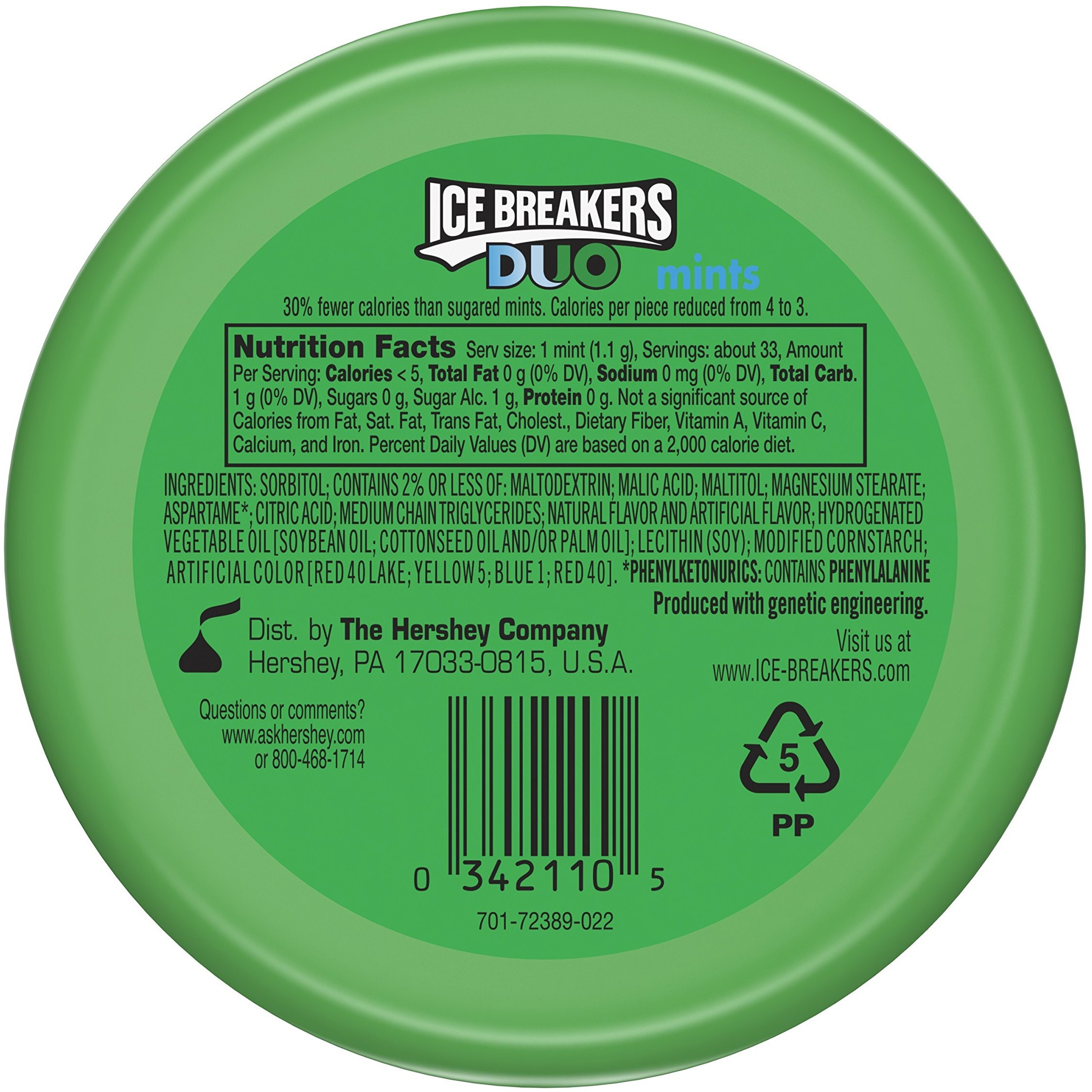 Ice Breakers Duo Watermelon Flavored Mints (Pack Of 4)