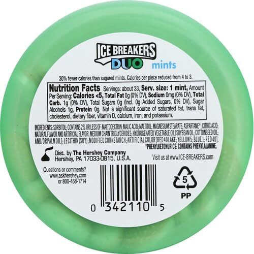 Ice Breakers Duo Watermelon Flavored Mints (Pack Of 4)