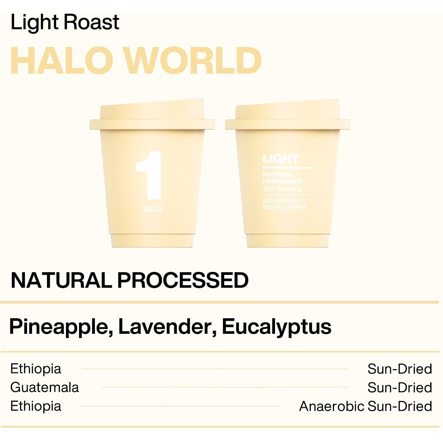 Saturnbird Coffee Instant Cold Brew, Light Roast (No.1), 100% Arabica Coffee Powder, Enjoy Cold/Hot, 24 Single Serves Perfect For Iced Coffee, Camping, Travel, Home, Office