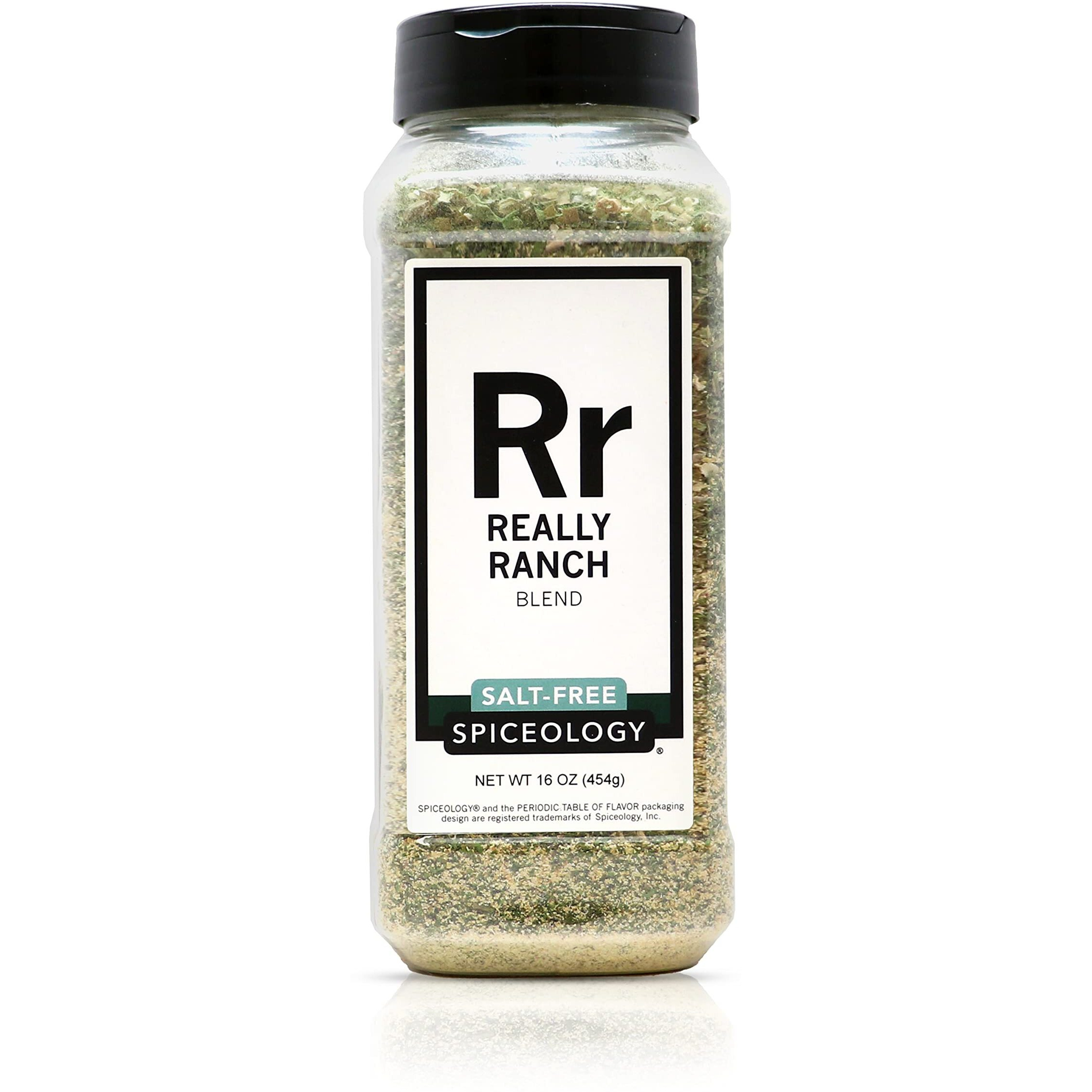 Spiceology - Really Ranch Salt Free Seasoning - Use On Ranch Dip, Roasted Veggies Or Chicken - 16 Oz