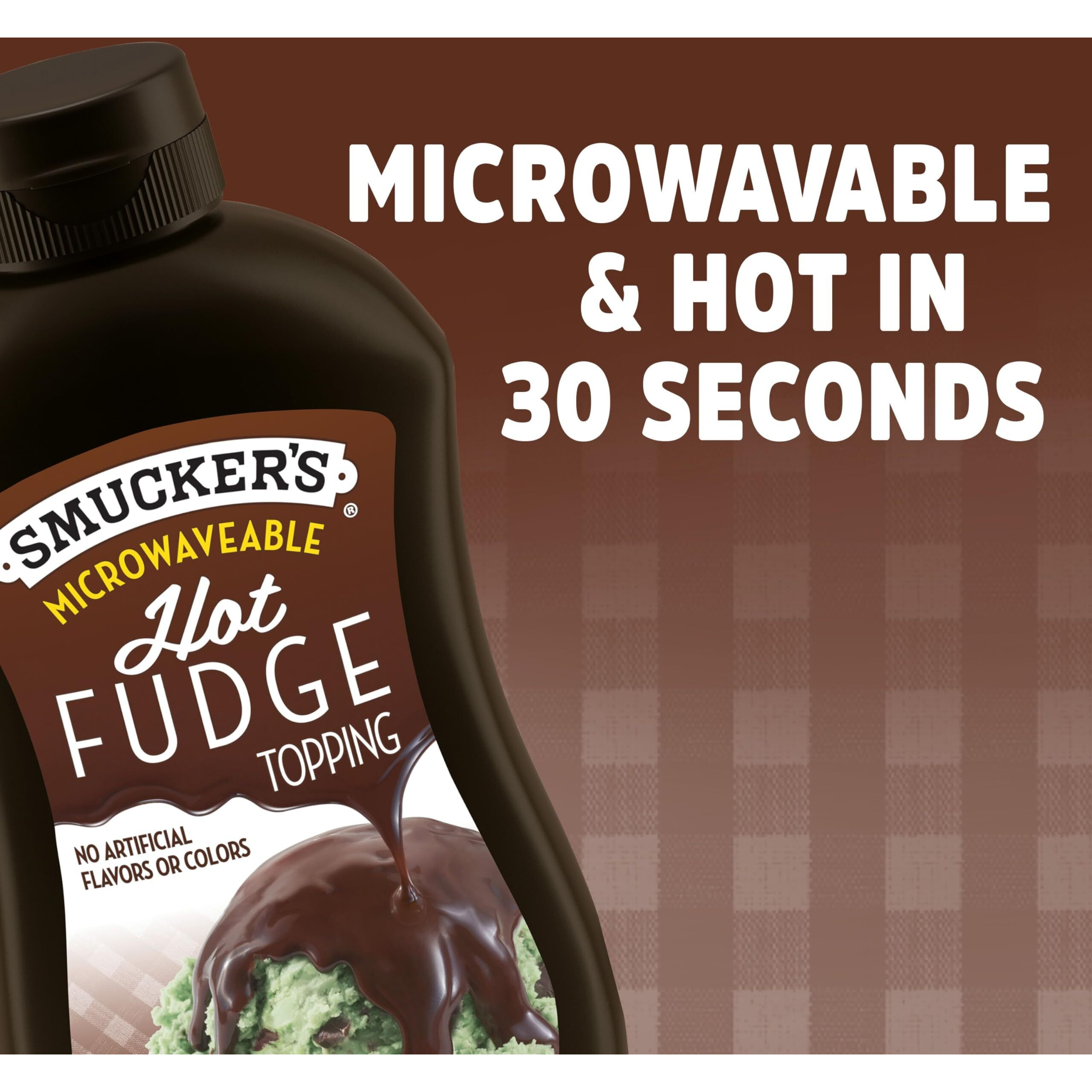 Smucker's Hot Fudge Topping, 15.5 Ounces (Pack Of 6), Microwavable Squeeze Bottle