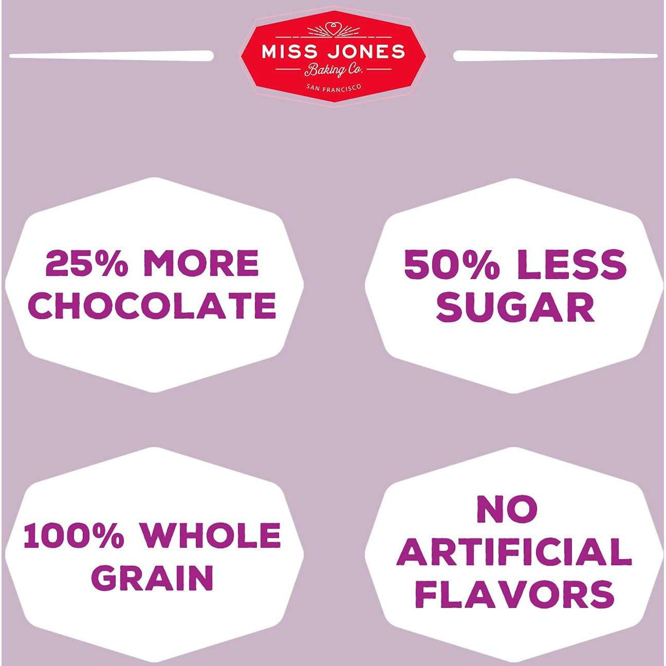 Miss Jones Gluten-Free Baking Brownie Mix - More Chocolate Chips, Guilt Free Brownie Mix, Naturally Sweetened Desserts & Treats, 14.67 Ounce (Pack Of 6)
