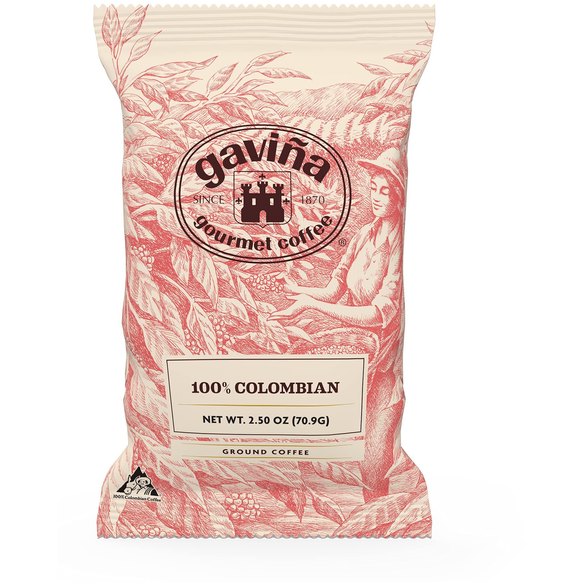 Caf   Gavia Colombia Supremo Portion Packs, Medium Roast, 100% Arabica Coffee, 42 Count