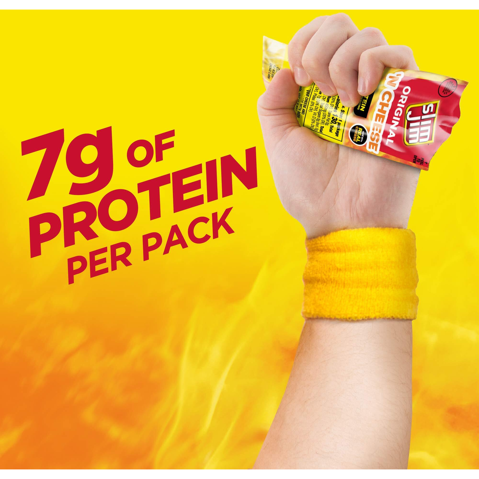 Slim Jim Mild Beef & Cheese, 3 Oz (Pack Of 18)