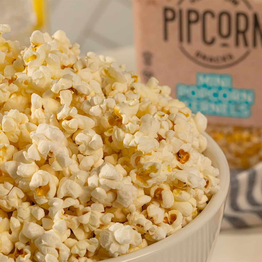 Heirloom Mini Popcorn Kernels By Pipcorn - 44 Oz Jar, Unpopped Popcorn, Healthy, Non-Gmo, Vegan, Gluten Free Snacks