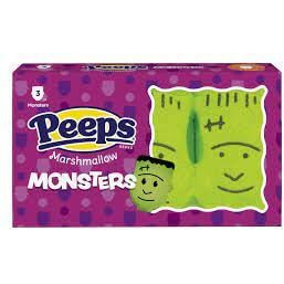 Pack Of 4 - Halloween Peeps Variety - Ghosts, Monsters, Pumpkins, And Skulls, 3 Oz