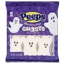 Pack Of 4 - Halloween Peeps Variety - Ghosts, Monsters, Pumpkins, And Skulls, 3 Oz
