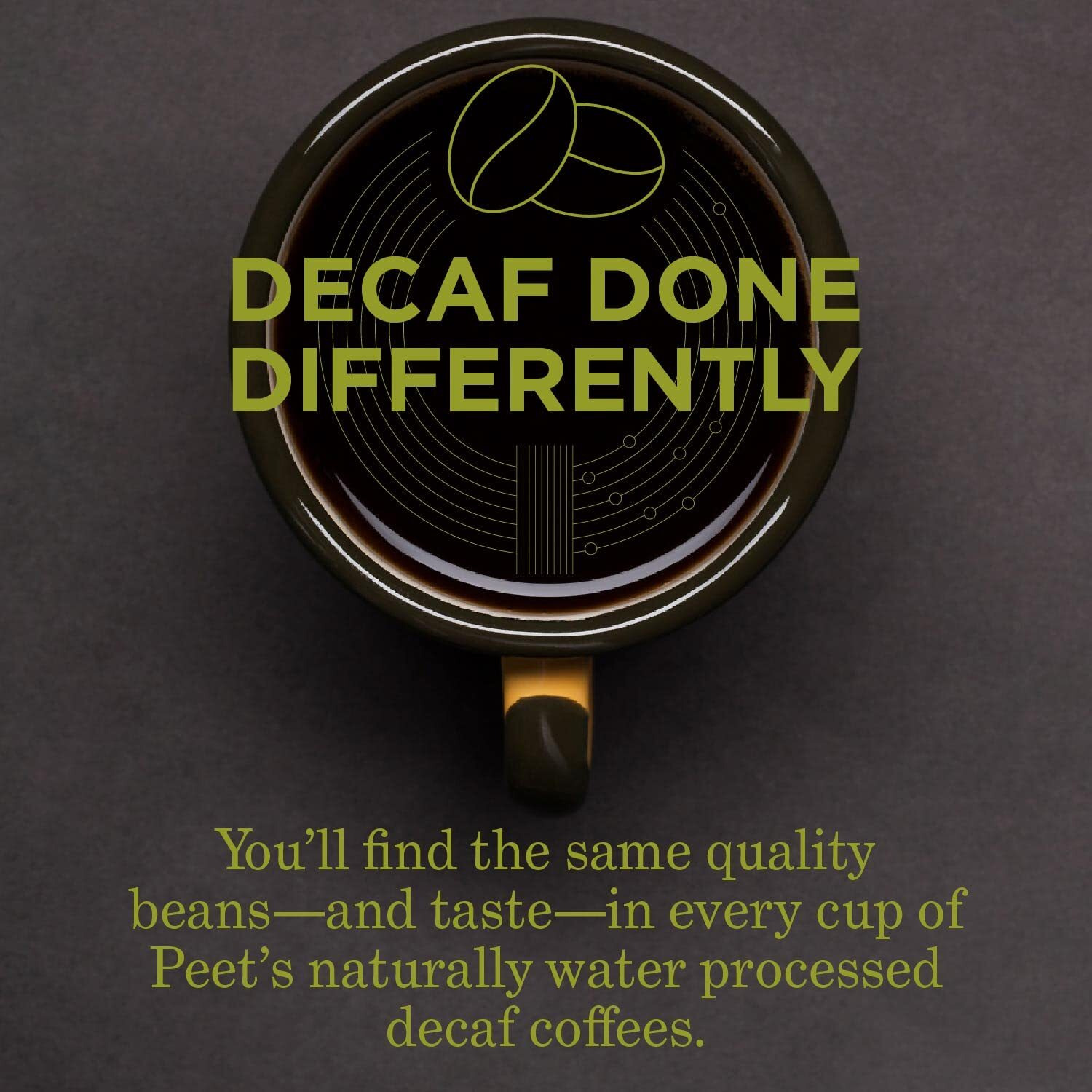 Peet's Coffee, Dark Roast Decaffeinated Coffee K-Cup Pods For Keurig Brewers - Decaf House Blend 88 Count (4 Boxes Of 22 K-Cup Pods)