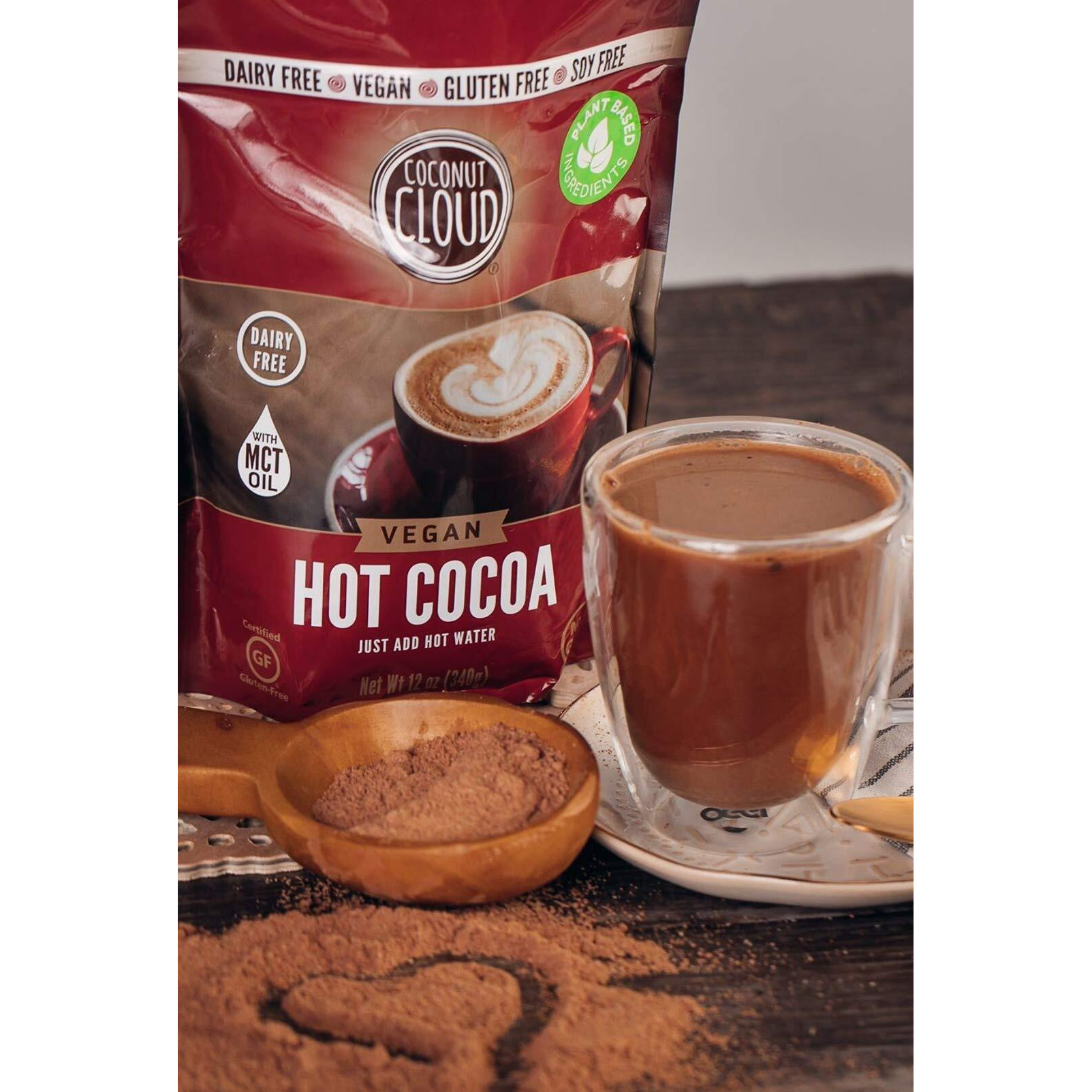 Coconut Cloud Dairy-Free Instant Hot Cocoa Mix | Vegan, Natural, Delicious, Creamy Chocolate (Made In Colorado From Premium Coconut Milk Powder), Original 12 Oz