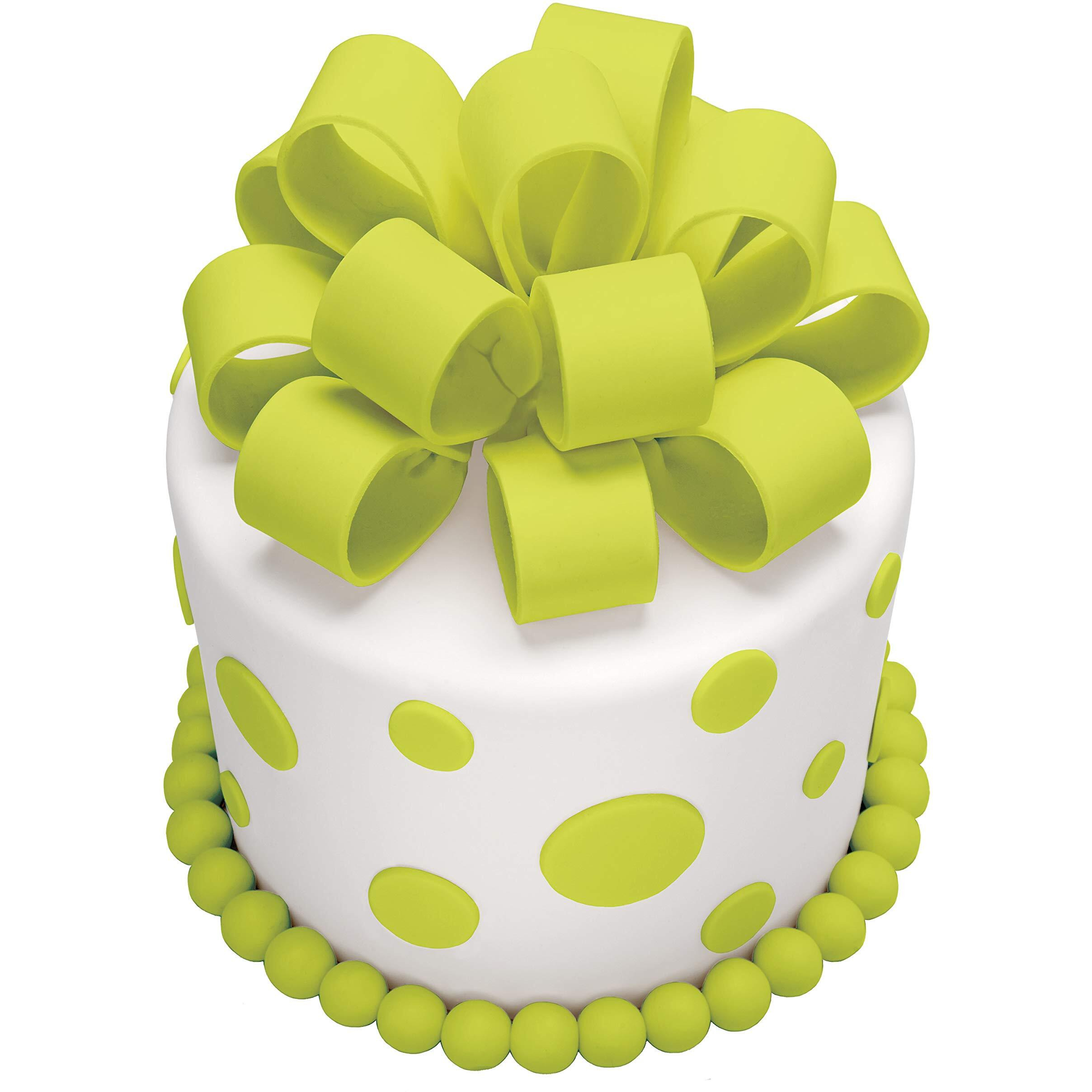 Satin Ice Fondant, Bright Green, 4.4 Ounce