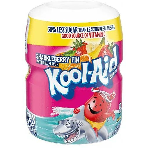 Kool-Aid, Drink Mix, Sharkleberry Fin, 19-Ounce Container (Pack Of 3)