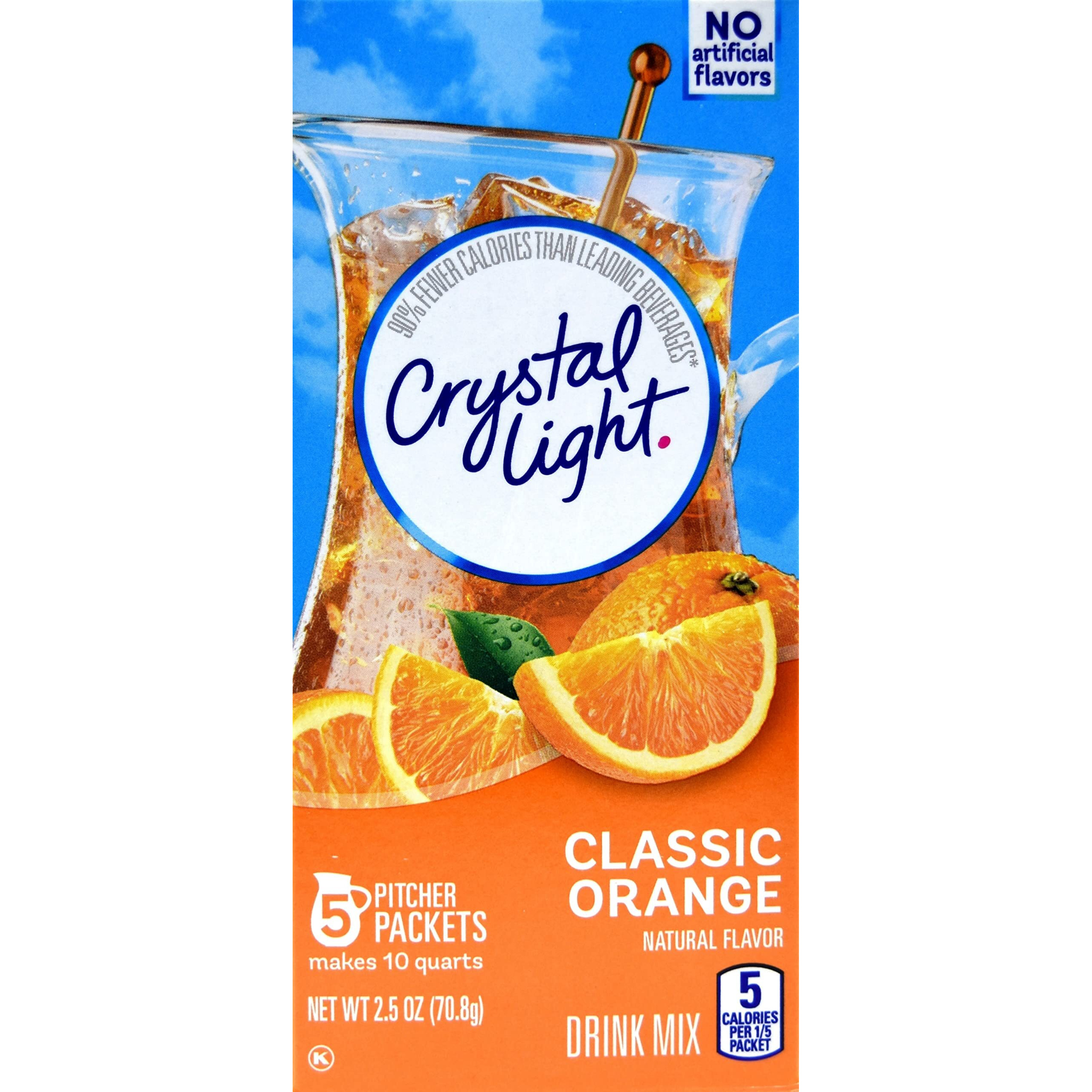 Crystal Light Pitcher Packets, Classic Orange, 2.5 Oz