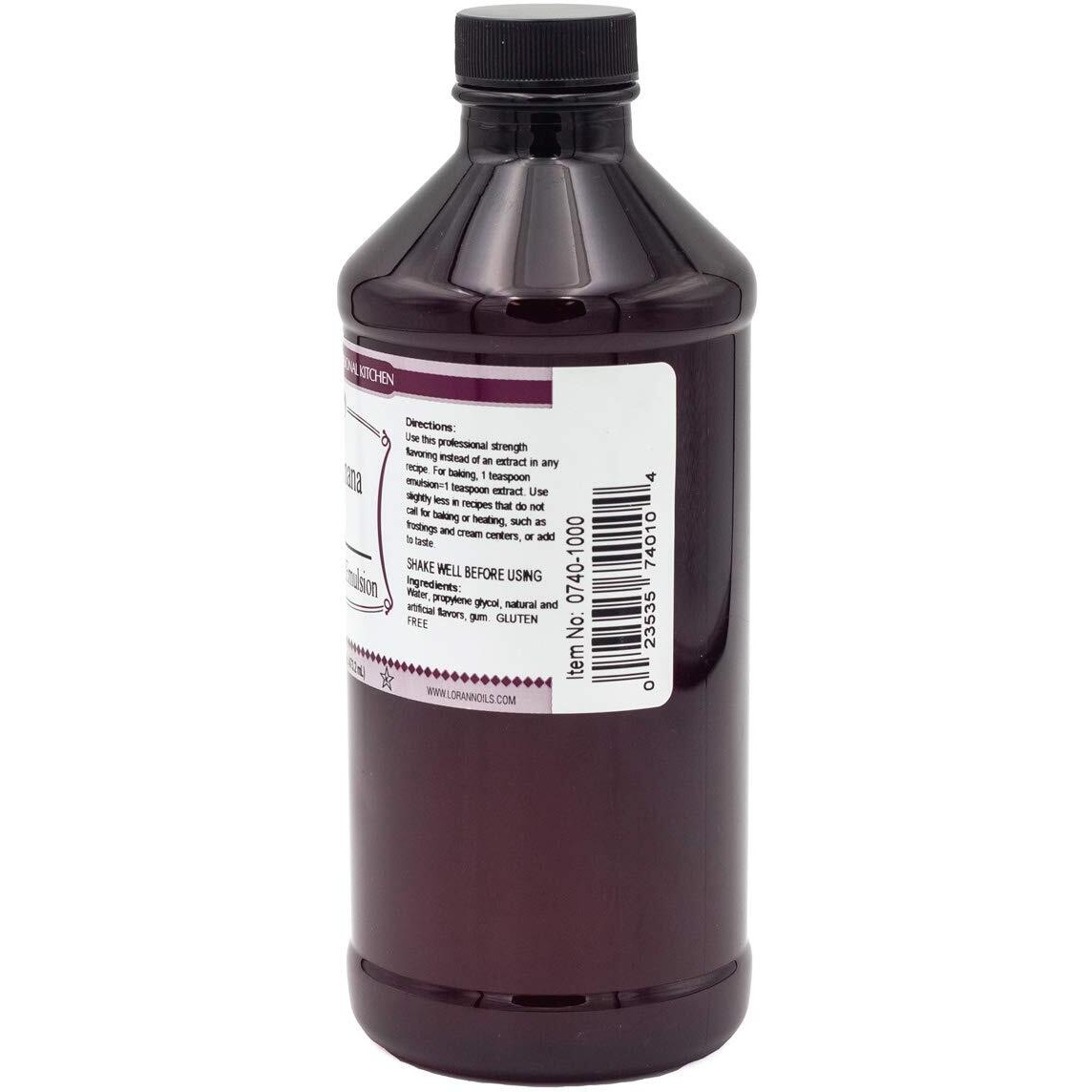 Lorann Oils Banana Bakery Emulsion True Banana Emulsion, Ideal For Boosting Fruit Tones In Cakes, Cookies & Desserts, Gluten-Free, Keto-Friendly, Banana Extract Substitute Essential For Your Kitchen