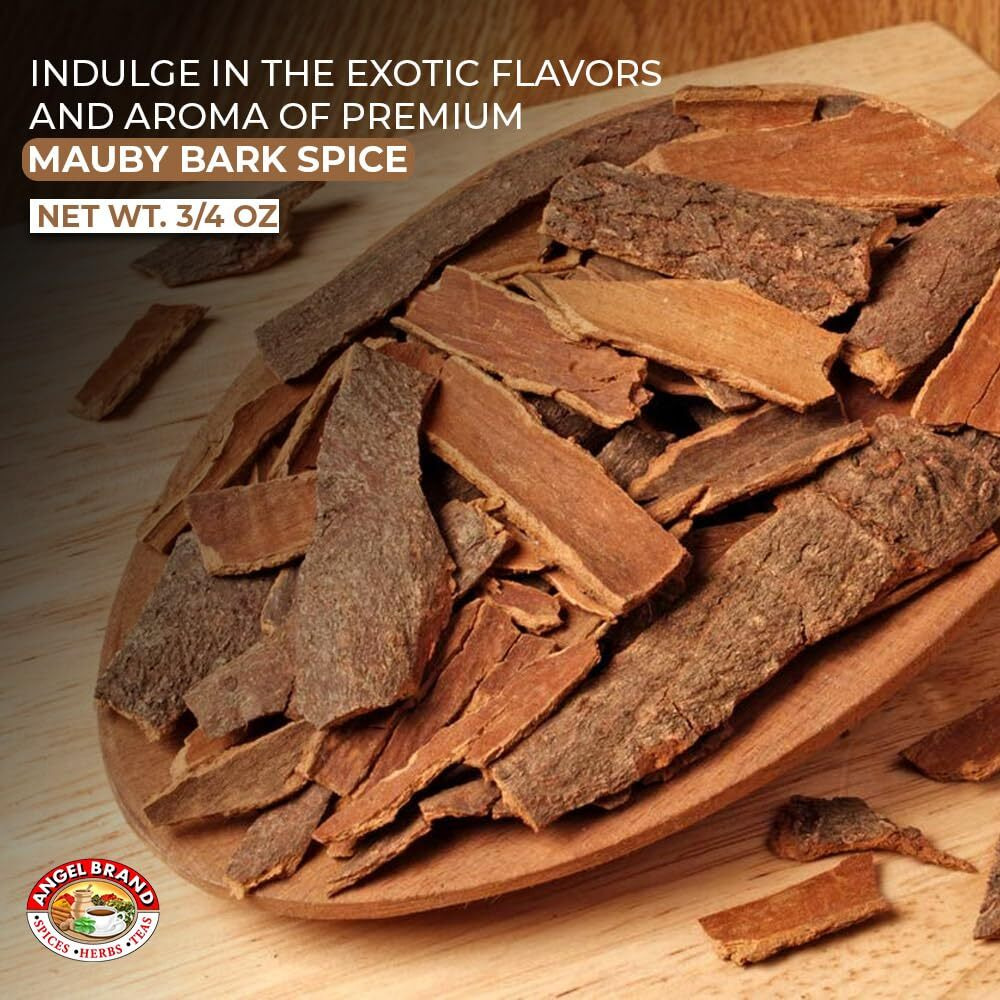 Angel Brand Mauby Bark 0.75 Oz Pouch Pack Of 3 - Mauby Sourced From Finest Botanical Sources - Unique Blend Of Bitter & Sweet Notes - Perfect For Crafting Traditional Mauby Drink, Sodas & Cocktails